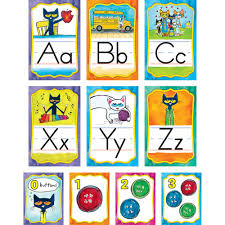 Pete The Cat Alphabet Bulletin Board Set 12 99 Classroom Themes Pete The Cat Kindergarten Classroom Themes