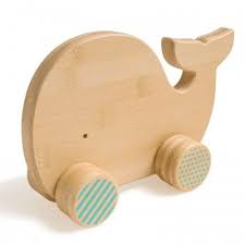 Shopping World Whale Day Wooden Push Toys Toddler Push Toys Push Toys