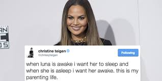 We close comments on older posts to fight comment spam. Chrissy Teigen Funny Tweets About Motherhood Chrissy Teigen On Being A Mom