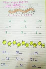 k4 craft before and after numbers worksheets for lkg ukg facebook