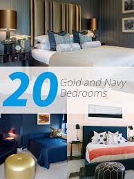 Check spelling or type a new query. 20 Beautiful Bedroom Designs With Gold And Navy Accents Home Design Lover