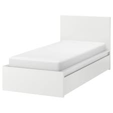 Malm High Bed Frame 2 Storage Boxes White Luroy Twin A Clean Design That S Just As Beautiful On All Sides Place Th High Bed Frame Malm Bed Frame Malm Bed