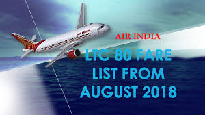 Ltc 80 Fare List From August 2018