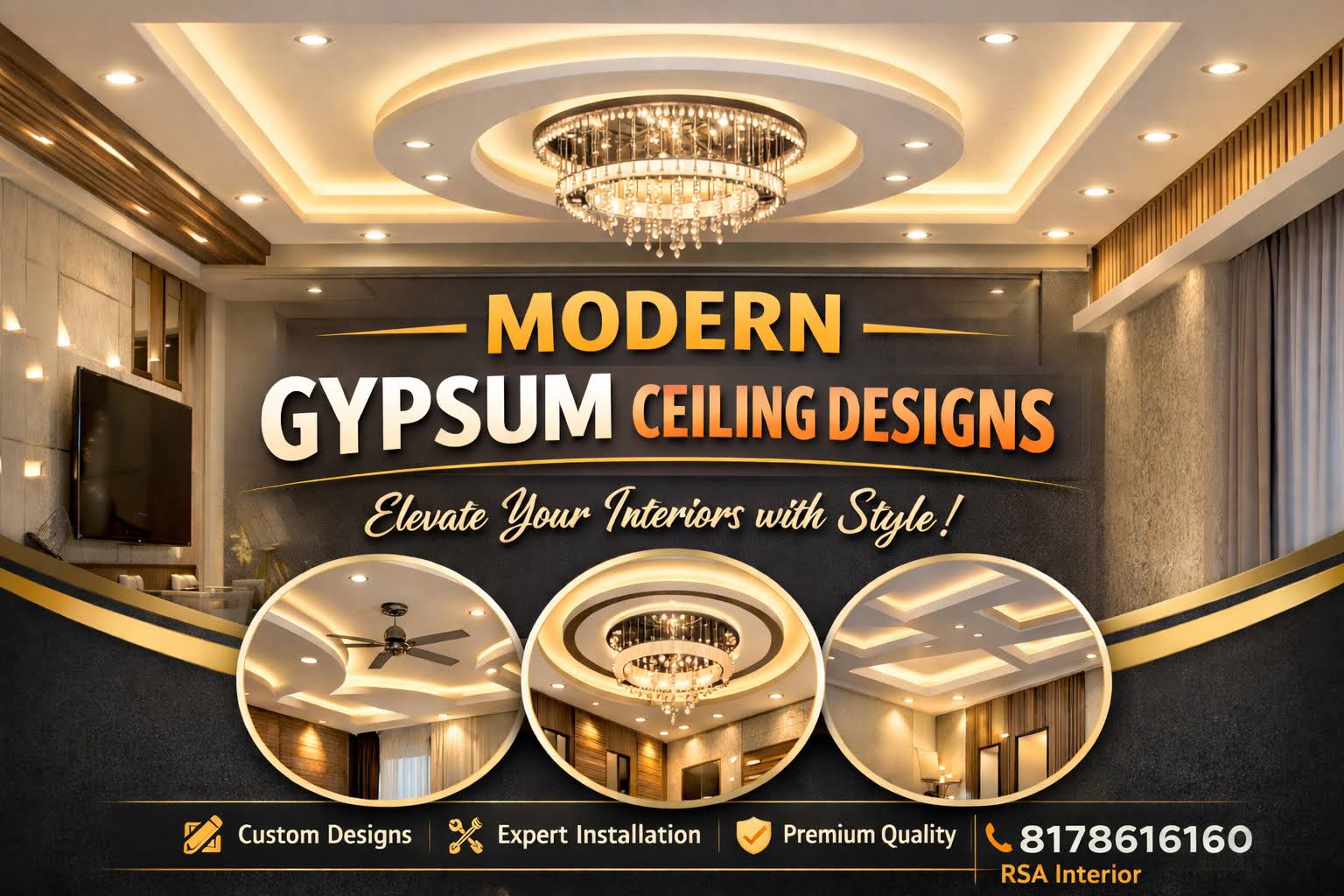 Modern Gypsum Ceiling Design product image