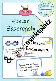 Sorge mit den händen und. Baderegeln Poster In 2021 Sportunterricht Poster Unterrichtsmaterial