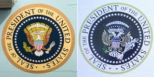 Us presidential elections presidential seal presidential libraries center park oval office exhibit. He Made A Fake Presidential Seal Then Came The Media Rumpus The New York Times
