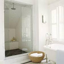 Slanted Ceilings Can Create Perfect Spaces For Built In Showers The Eaves Of This House Are Less Visib With Images Bathroom Shower Design Attic Shower Beautiful Bathrooms