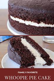 Whoopie Pie Cake Recipe For Dessert Everyday Dishes Recipe Whoopie Pie Cake Recipe Cake Recipes Tasty Chocolate Cake
