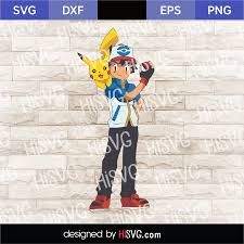 Download Ash Ketchum Pikachu Pokemon Svg Psd Ai Png Eps Sxf Pokemon Go Characters Animes Instant Download Hisvg Com Free Svg Cut Files Hisvg Com Free Cricut And Silhouette Cut Files