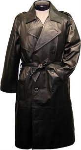 Men S Overcoats Long Leather Coat Classic Trench Coat Mens Leather Coats