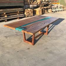 Resin River Table Aka Panama Table Resin Furniture Resin Table Live Edge Dining Table