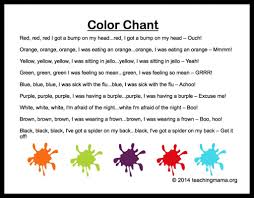 To convince the guys that he needed a break, he screamed, i. 10 Preschool Songs About Colors