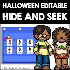 Pocket Chart Games Hide Seek Halloween Pocket Chart Halloween Resources Social Stories Preschool