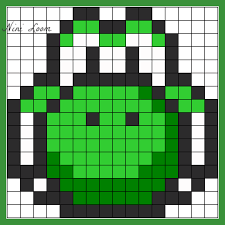 Image Du Blog Looms Centerblog Net Pixel Art Perle Hama Mario Pixel Art Tete De Mort