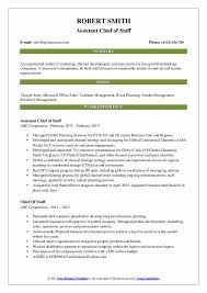 chief of staff resume samples qwikresume
