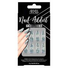 More images for blue acrylic nails with glitter » Blue Fake Nails Target