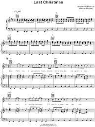Wham Last Christmas Sheet Music In D Major Transposable Download Print Sku Mn0086919
