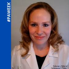 Today's shoutout for #PAweek goes to our very own faculty member, Dr.  Deborah Bank 🤩 🎊 "I have been a P.A. since 2004 and have worked in  critical care medicine and cardiothoracic