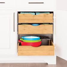 Kitchen Cabinet Remodel Bamboo Roll Out Cabinet Drawers Our Bamboo Pull Out Cabinet Drawers Br In 2020 Cabinets Organization Kitchen Cabinet Storage Storage Cabinets