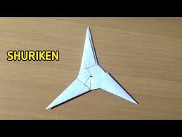 Cara Membuat Shuriken Bintang Tiga Youtube Di 2020 Origami Bintang Kertas