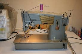 Enfilage Du Fil De La Bobine Machine A Coudre Cours De Couture Machine A Coudre Singer