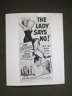 The Lady Says No - Original Art Movie Photo - Joan Caulfield - David Niven  | eBay