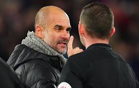18 january 1971 santpedor, catalunya. Pep Guardiola Absolutely Raging And Confronts Referee Oliver As Man City Are Denied Second Handball Appeal At Liverpool