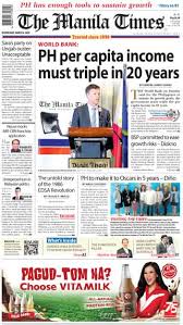 Manila is the capital of philippines. Today S Front Page March 04 2020 The Manila Times