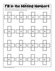 100 Chart Worksheets