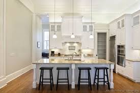 Kitchen Of The Day A Classic White Kitchen With Extra High Ceilings Over Traditional White Kitchen Cabinets Classic White Kitchen White Kitchen Traditional