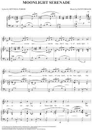 Catalog sku number of the notation is 185385. Moonlight Serenade Piano Sheet Music Sheet Music Songs