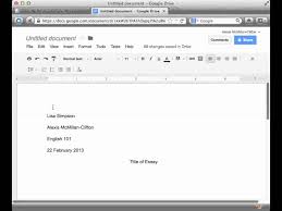 Like many word processors, google docs allows you to change margins and alter the text flow to meet your needs. Inserting Mla Header Page Number In Google Docs Youtube