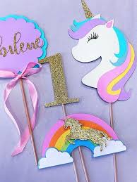 Unicorn Centerpiece Unicorn Party Unicorn Birthday Unicorn Decorations Unicornpartycrafts Einhorn Geburtstag Einhorn Party Geburtstag Einhorn