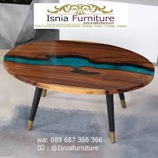 Gandis furniture menyediakan berbagai macam meja resin dengan kualitas terbaik dikerjakan oleh ahlinya hubungi 081325991779 Jual Meja Tamu Resin Minimalis Paling Unik Terlaris