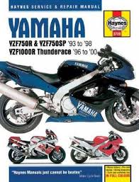 Yamaha Yzf750r Yzf750sp And Yzf1000r Thunderace Service And Repair Manual Hardcover Overstock Com Shopping The B Repair Manuals Zx6r Kawasaki Ninja 636