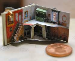 1 12 Secret Garden Miniature Popup Book By Janasminibooks On Etsy 55 00 Pop Up Book Children S Pop Up Books Miniature Books