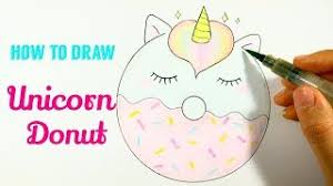 How To Draw Unicorn Donut Unicorn Donut Easy Step By Step Drawing Tutorial For Beginner Youtube Cute unicorn vector donut cake happy birthday, kawaii animal pony cartoon, love sweet, nursery.