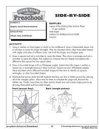 Side By Side Free Preschool Math Lesson Plans Preschool Math Lessons Math Lessons Math Lesson Plans