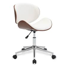 belleze adjustable modern bonded leather chrome metal swivel office desk chair walmart com desk chair modern desk chair contemporary office chairs