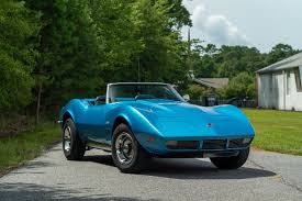Image result for Blue Green 1973 Corvette