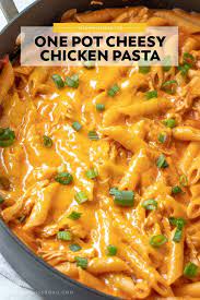 One Pot Cheesy Chicken Pasta Recipe Yellowblissroad Com Recipe Cheesy Chicken Pasta Cheap Pasta Recipes Cooked Chicken Recipes