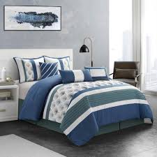 Check spelling or type a new query. Shatex 7 Piece Blue Patchwork Polyester Queen Comforter Set Luxury Bed In A Bag Ns Kalen Q The Home Depot
