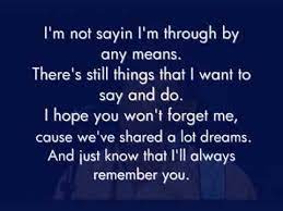 But yesterday's gone we gotta keep moving on i'm so thankful for the moments. George Strait I Ll Always Remember You Lyrics Youtube