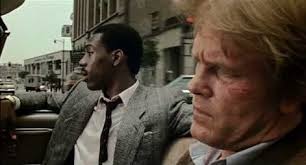 48 Hrs. (1982) The scene: Jack Cates (Nick Nolte) and Reggie Hammond (Eddie  Murphy) catch criminal Luther (David Patrick Kelly) in an alley after  Hammond opens the car door to trip him