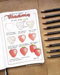 How To Draw Strawberries What Did You Do For Yourself Today Hello I Am Bullet Journal Writing Bullet Journal Inspiration Bullet Journal Ideas Pages