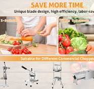 WICHEMI Replacement Blades 3/8" - Commercial Vegetable Chopper & Dicer,  Stainless Steel, Onion & Tomato Cutter (2 Pack)