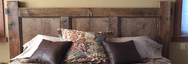 Sauder carson forge headboard, full/queen, coffee oak finish. Barnwood Bed Headboard Rustic Montana Furniture