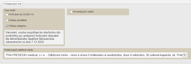 Zvolíte si odběrové místo a zarezervujete si datum a čas odběru. Https Www Uzis Cz Res File Dokumenty Formulare Zadanka Covid 19 Pdf