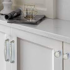 Brushed Nickel Drawer Pulls Black