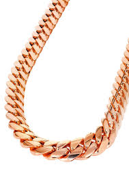 A wide variety of gold karat weights are available, including 10k gold, 14k gold, and 18k. 14k Rose Gold Chain Solid Miami Cuban Link Chain 14k Rose Gold Frostnyc